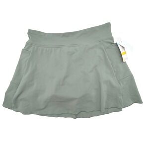 NORDSTROM ZELLA NWT Women's XL Green Lilypad Athletic Skort Pockets Activewear‎